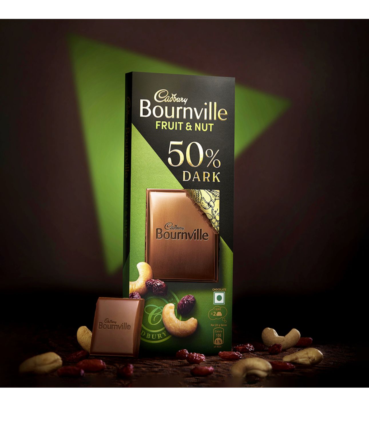 Cadbury Bournville Fruit & Nut Dark Chocolate Bar